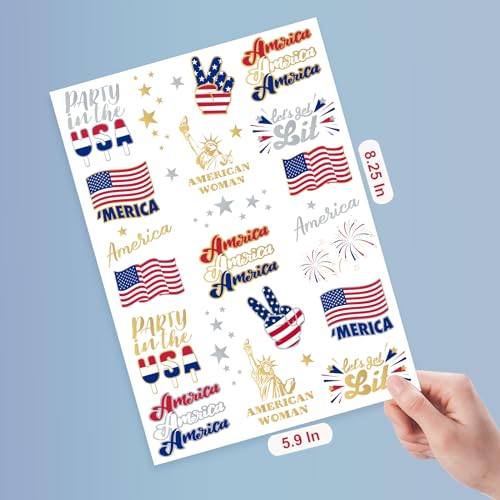 4th of July Temporary Tattoos for Women | 34 Patriotic Designs