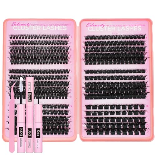 Cluster Lashes Kit 60D-200D with Bond & Seal - DIY Eyelash Extensions