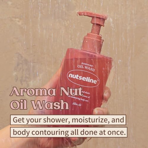 Aroma Nut Slim Fit Oil Wash-Korean Skin Care for Body Contouring, Cellulite Reduction, and Moisturizing Dry Skin, contains a blend of 11 essential aroma oils(315ml / 10.6 fl oz.)