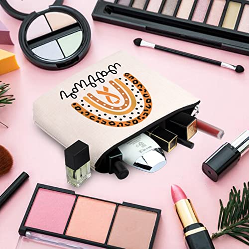 BLUPARK Leukemia Awareness Makeup Bag Leukemia Survivor Gift Leukemia Warrior Gift Orange Ribbon Support Zipper Bag (Leukemia Warrior)