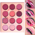 DE'LANCI Pink Eyeshadow Palette - 12 Shades, Highly Pigmented