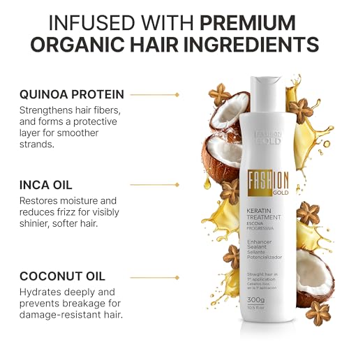 Fashion Gold Keratin Hair Treatment 300g | Formaldehyde-Free Smoothing