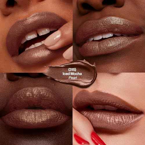 Revlon Super Lustrous Lipstick, Creamy Formula For Soft, Fuller-Looking Lips, Moisturized Feel, 315 Iced Mocha, 0.15 oz