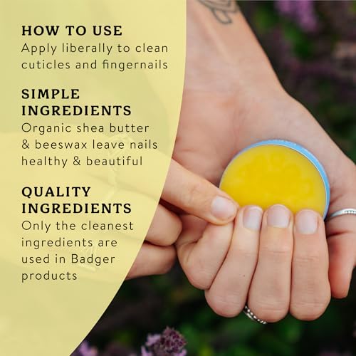 Badger Cuticle Cream - Organic Deep Hydration for Dry Cuticles