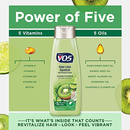 Alberto VO5 Herbal Escapes Kiwi Lime Squeeze Clarifying Conditioner, 12.5 Ounce