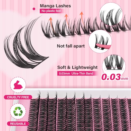 PRO LASHBEAUTY Flora Lash Clusters 8-18mm Mixed Reusable