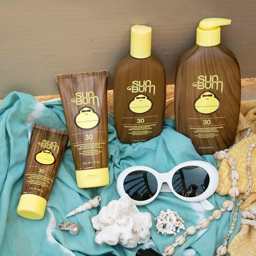 Sun Bum Original SPF 30 Sunscreen Lotion | Vegan and Reef Friendly (Octinoxate & Oxybenzone Free) Broad Spectrum Moisturizing UVA/UVB Sunscreen with Vitamin E | 3 oz