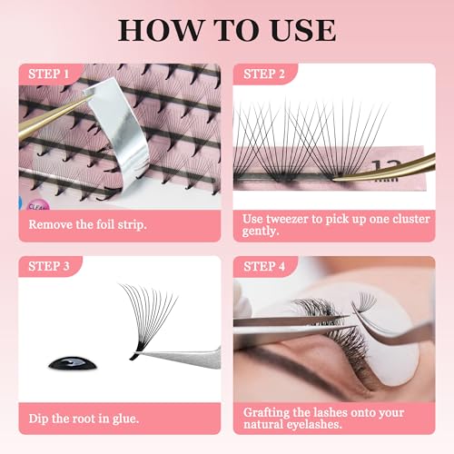 12D Volume Lash Extensions 0.05mm D Curl 8-15mm Mix