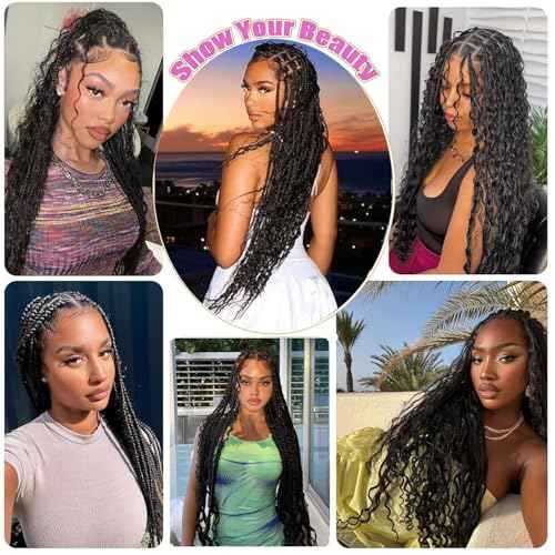 Human Braiding Hair 2 Bundles 100g 24 Inch Deep Wave Bulk 100% Human Hair for Braiding No Weft 12A Brazilian Virgin Human Hair Extensions for Boho Braids Natural Black