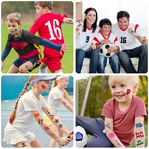 120PCS Team Spirit Temporary Tattoos - 6 Colors