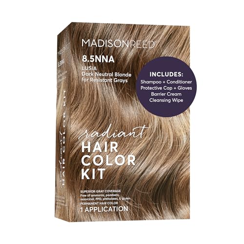 Madison Reed 8.5NNA Dark Neutral Blonde Hair Color Kit – 1 Pack (Lusia Blonde)