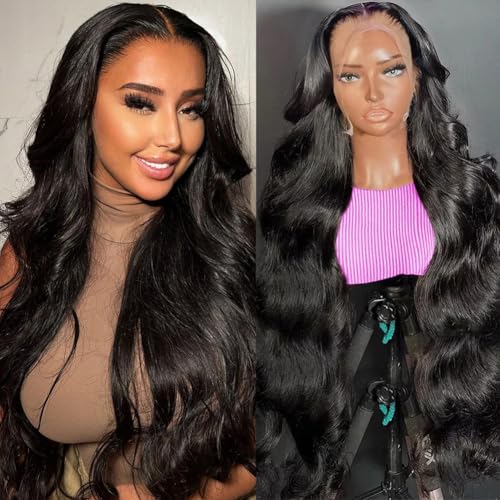 13x6 Lace Front Wig Human Hair 30" Body Wave 200% Density