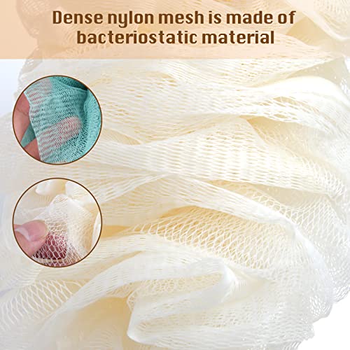 2-Pack Back Scrubber with Long Handle - Loofah Exfoliating Brush