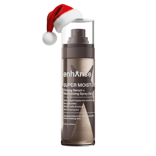 Enhanse Super Moisture, 2 in 1 Day to Night Serum & Moisturizer Spray, Hydration & Repair Formula with Hyaluronic Acid, Exosomes & NAD+, Collagen Support, Skin Care for Men, All Skin Types, 100 mL