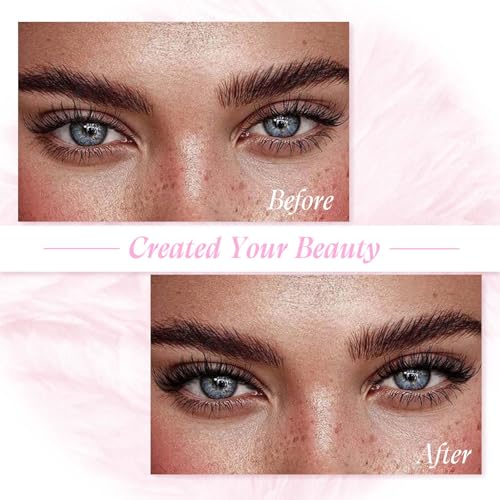 Individual Lashes Big Tray D Curl Lash Clusters 10D 20D 30D 40D Individual Lash Extensions Cluster Lashes Lash Extension Supplies Eyelash Clusters (40D-0.07D, 15-20mm)