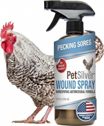 PetSilver Chicken Wound Spray - Natural Healing Solution for Birds