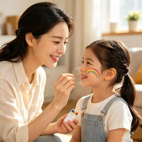 Rainbow Pride Face Paint Stick - 4 Pack for Sports & Parties