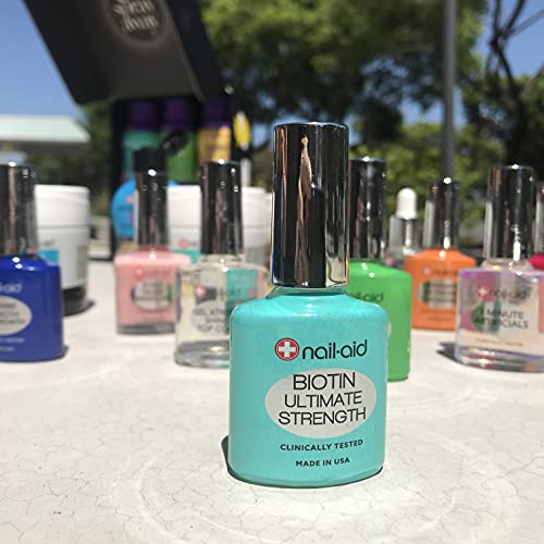 Nail-Aid Biotin Ultimate Strength Nail Strengthener Treatment, Clear (2 Pack)