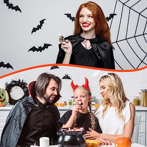 40 Pcs Halloween Lip Balms Bulk, Ghost Spiderweb Skull Bat Design Lip Moisturizers for Adults Summmer Halloween Party Supplies Favor Gifts, 4 Styles
