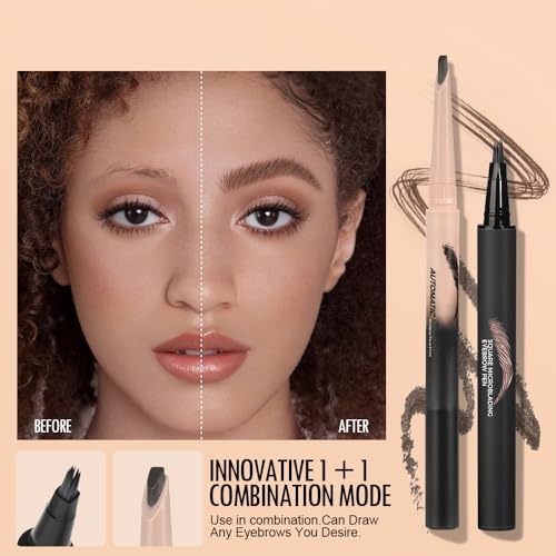 Waterproof Eyebrow Pencil Set - Microblading Pen with Brush (2 Pc)