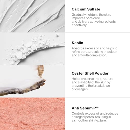 idplacosmetics ID FACE FIT PLASTER MASK EX (4 Sheets) ? Kaolin Clay Sheet Mask Set for Pore-Look & Oil Control, Korean Skincare Two-Piece Dry-Down Mask for Smoother Texture & Matte Finish