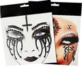 Day of the Dead Face Jewels Stickers - 2-Pack Skull Gems