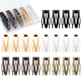 Obeoby 20Pcs Metal Snap Hair Clips for Women & Girls, 5 Matte Colors, Small Barrettes