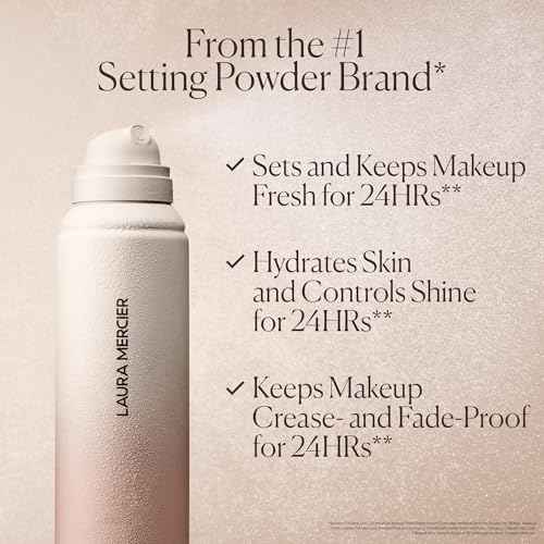 Laura Mercier Translucent Hydrating Setting Spray Ultra-Blur, Micro-Fine Blurring Face Mist, 24HR Shine Control, Natural Finish, Smudge & Transfer-Proof, Infused with Hyaluronic Acid + Niacinamide