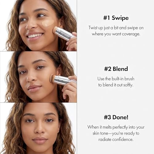 Color Adapting Foundation Stick with Brush - Hydrating Balm