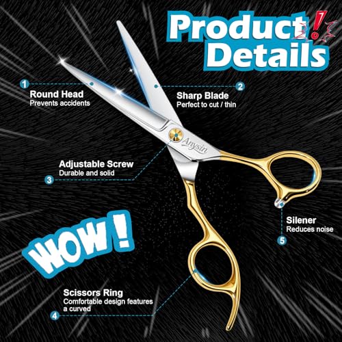 Professional Hair Cutting Scissors 6-Inch Barber Shears