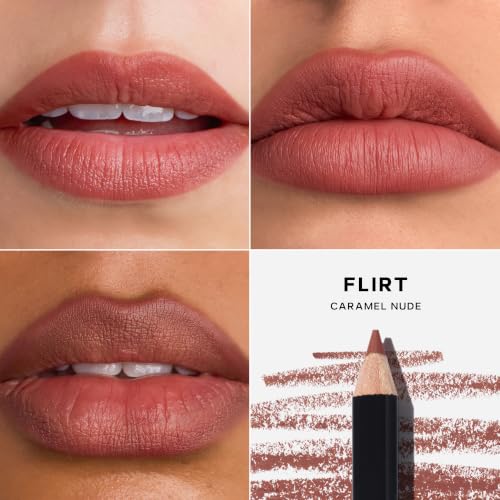 Saie Lip Liner 101 - Creamy Soft Matte Lip Pencil, Flirt