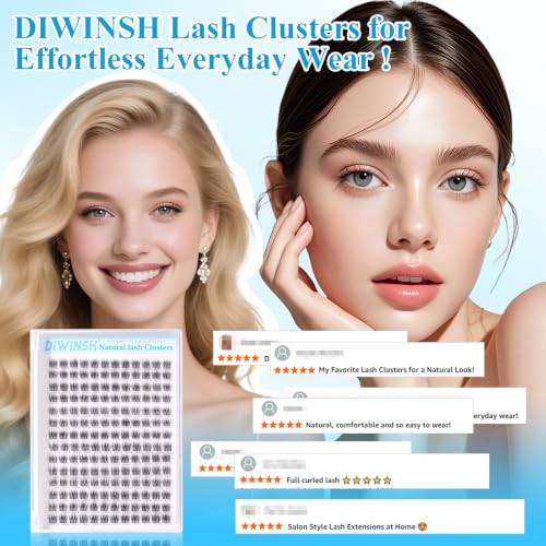 8mm Short Lash Clusters C-Curl Wispy Reusable (168pcs)