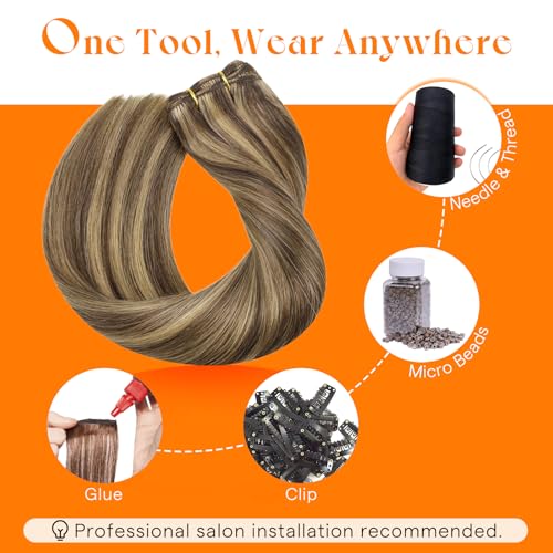 Sunny Hair Sew in Extensions 18 Inch 100G Remy Human Hair