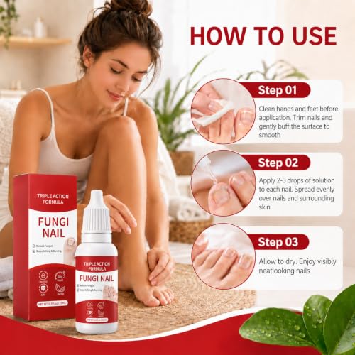 2-Pack Gentle Plant-Based Toenail Care Essence for Healthy Nails
