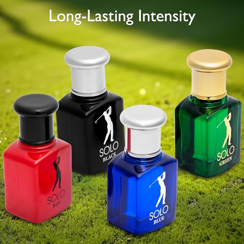 NovoGlow Solo 4-Piece Men's Cologne Set - 30ml Bottles