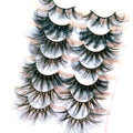 25mm Dramatic 8D Faux Mink False Eyelashes, 7 Styles Mixed
