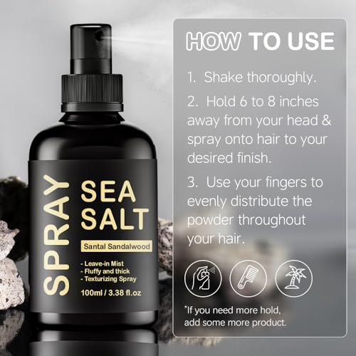 KOEC Sea Salt Spray for Hair - Volumizing Keratin Formula
