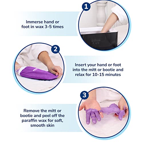 Paraffin Wax Mitts and Booties Set - Insulated Terry Cloth Spa Gloves