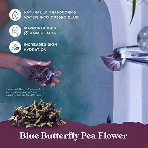 Lunar Blend Bath Tea by Purple Canyon | 3 Relaxing Bath Soaks with Lavender, Green Tea, Epsom Salt, and Essential Oils | Skin Care Gifts for Women