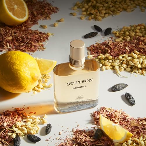 Stetson Original Aftershave - After Shave Splash for Men - Earthy and Woody Aroma with Fragrance Notes of Citrus, Patchouli, and Tonka Bean - 3.5 Fl Oz