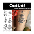 6 Sheets Semi-Permanent Waterproof Temporary Tattoo Stickers