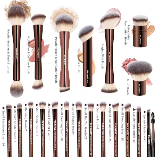 MAANGE 20 Pcs Makeup Brush Set with Gift Box