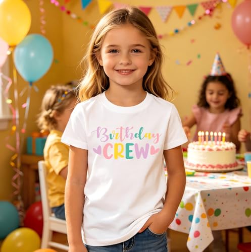 Girls Birthday T-Shirt | Toddler Party Tops 5-9 Year Old