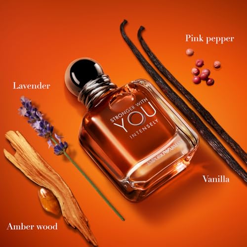 Armani Beauty Stronger With You Intensely Cologne for Men, Warm & Spicy Scent