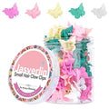 Baby Color Butterfly Hair Clips Set - 50 Mini Claw Hair Accessories, Y2K Trend