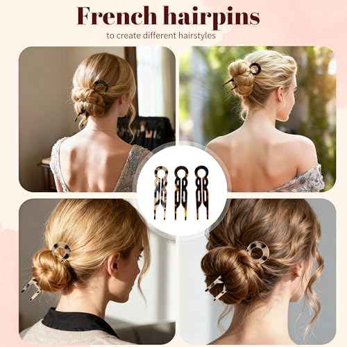 Lialys hair clip, elegant women's hair clip, suitable for all hairstyles French hair clips (3PCS)