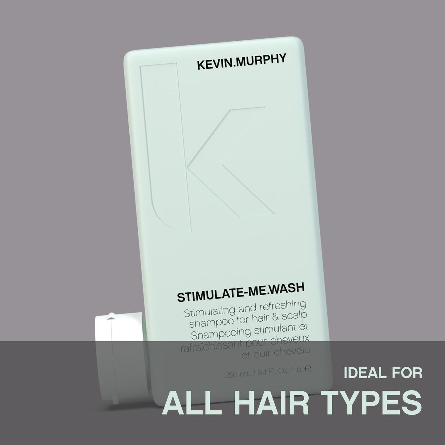 KEVIN.MURPHY STIMULATE-ME.WASH - Clarifying Shampoo for Hair & Scalp - For All Types - Stimulates Hair - Strengthening - Cruelty Free Shampoo - 250 mL / 8.4 fl oz