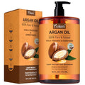 Yoken Organic Argan Oil 16oz - Cold Pressed for Hair, Face & Skin