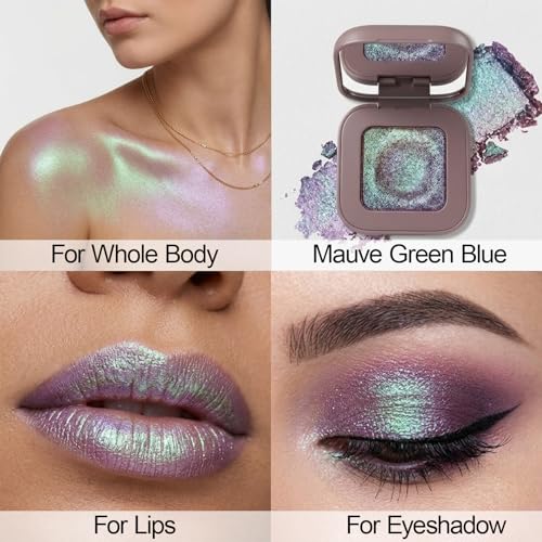 Erinde Duochrome Shimmer Eyeshadow - Holographic Color Shift