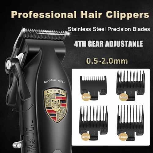 KEMEI KM-2230 Cordless Hair Clipper for Men with Charging Base